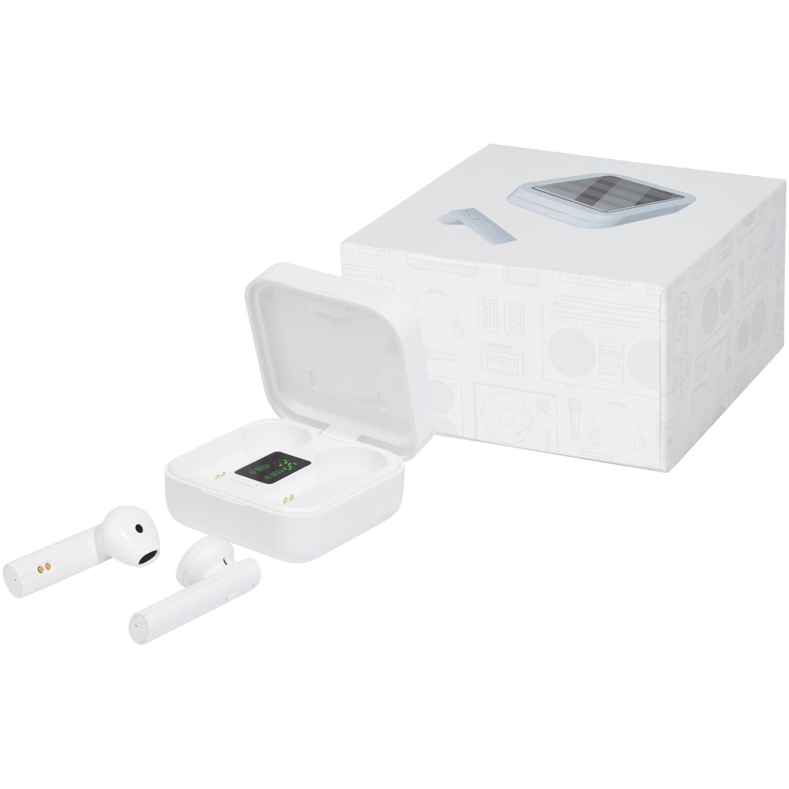 G124285 Auricolari TWS con ricarica a energia solare Tayo