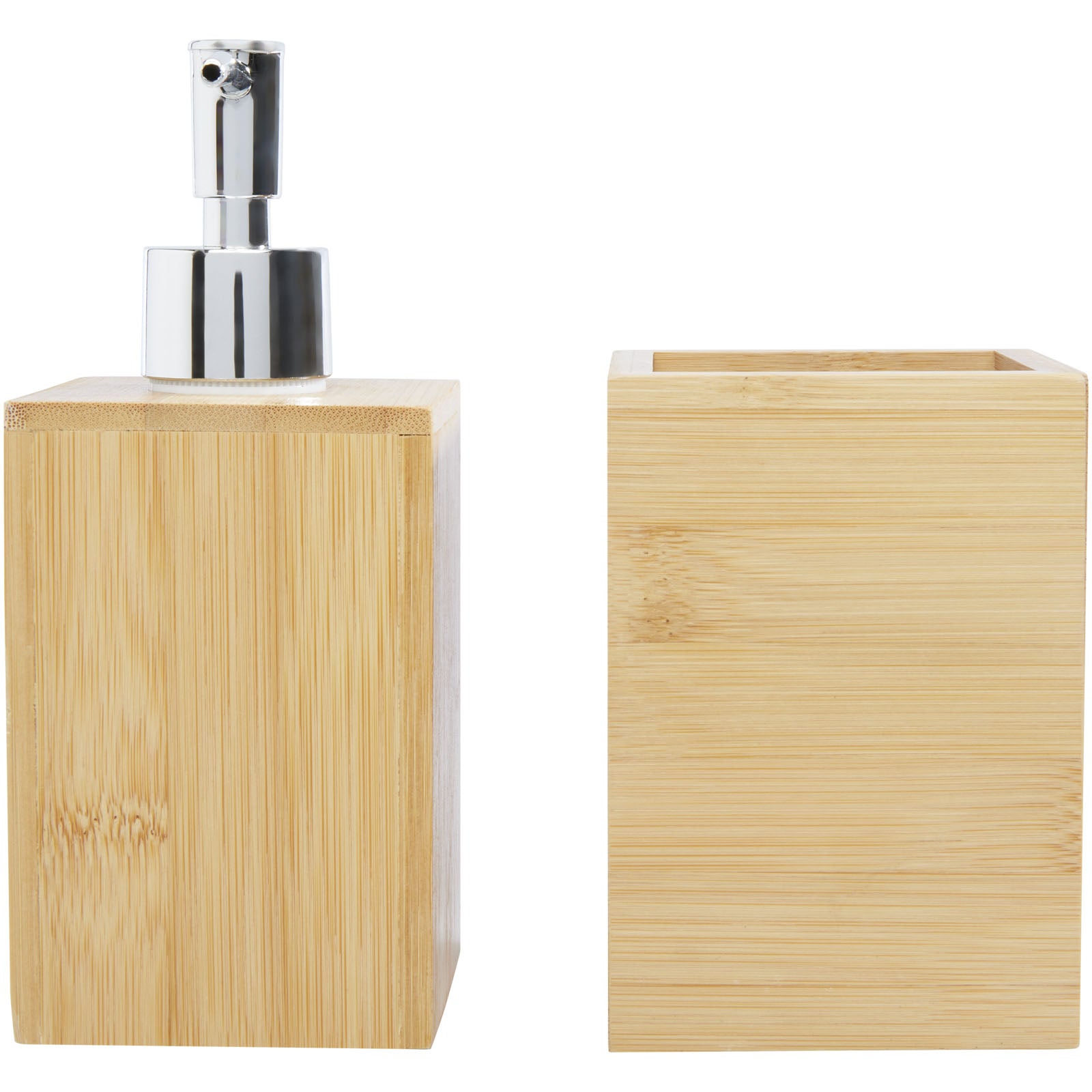 G126195 Set da bagno Hedon da 3 pezzi in bamboo