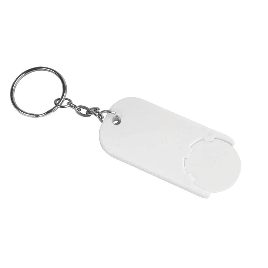 G13907 Portachiavi in plastica con gettone per carrello della spesa