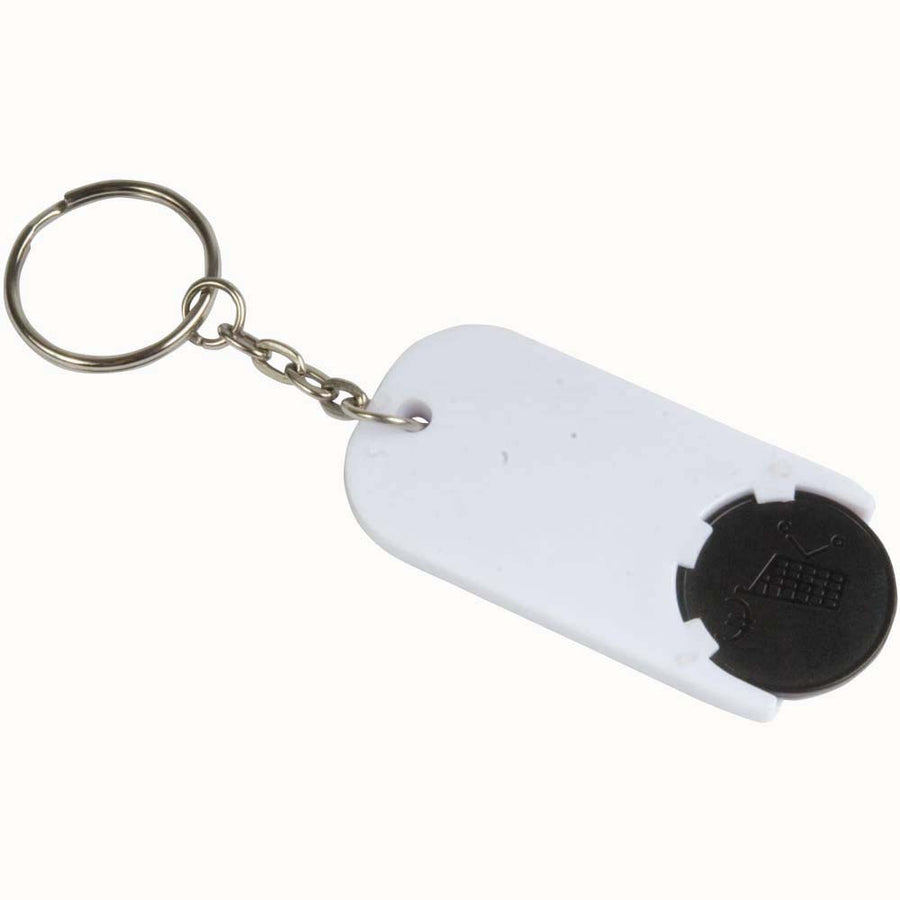 G13907 Portachiavi in plastica con gettone per carrello della spesa