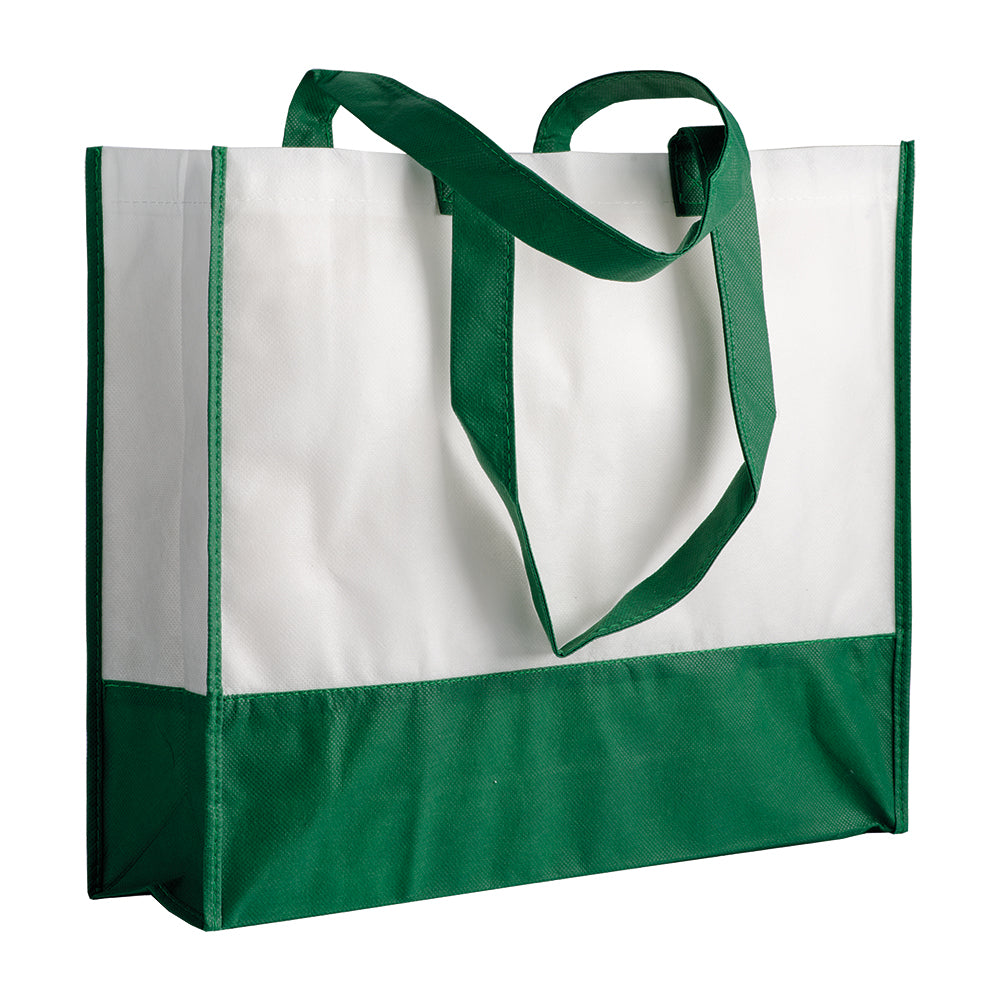 G14110 Shopper con soffietto in TNT 80 gr/m², manici lunghi