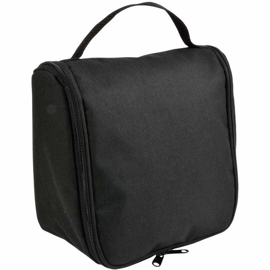 G14141 Beauty case in poliestere 600D con zip, ampie tasche interne, gancio e maniglia