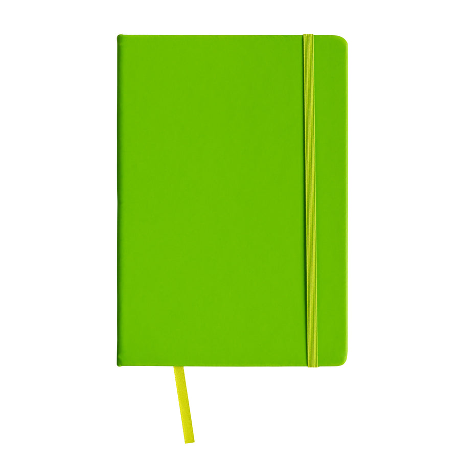 G15455 Quaderno in PU con elastico colorato e segnalibro in raso