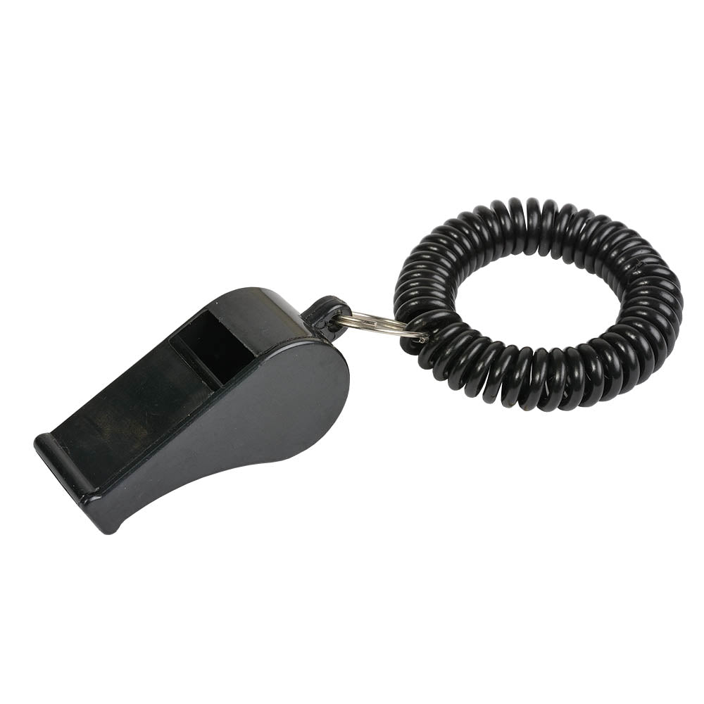 G15460 FIschietto in ABS con bracciale a spirale in plastica