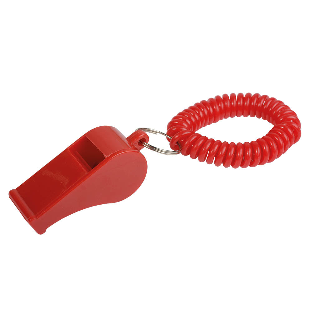 G15460 FIschietto in ABS con bracciale a spirale in plastica