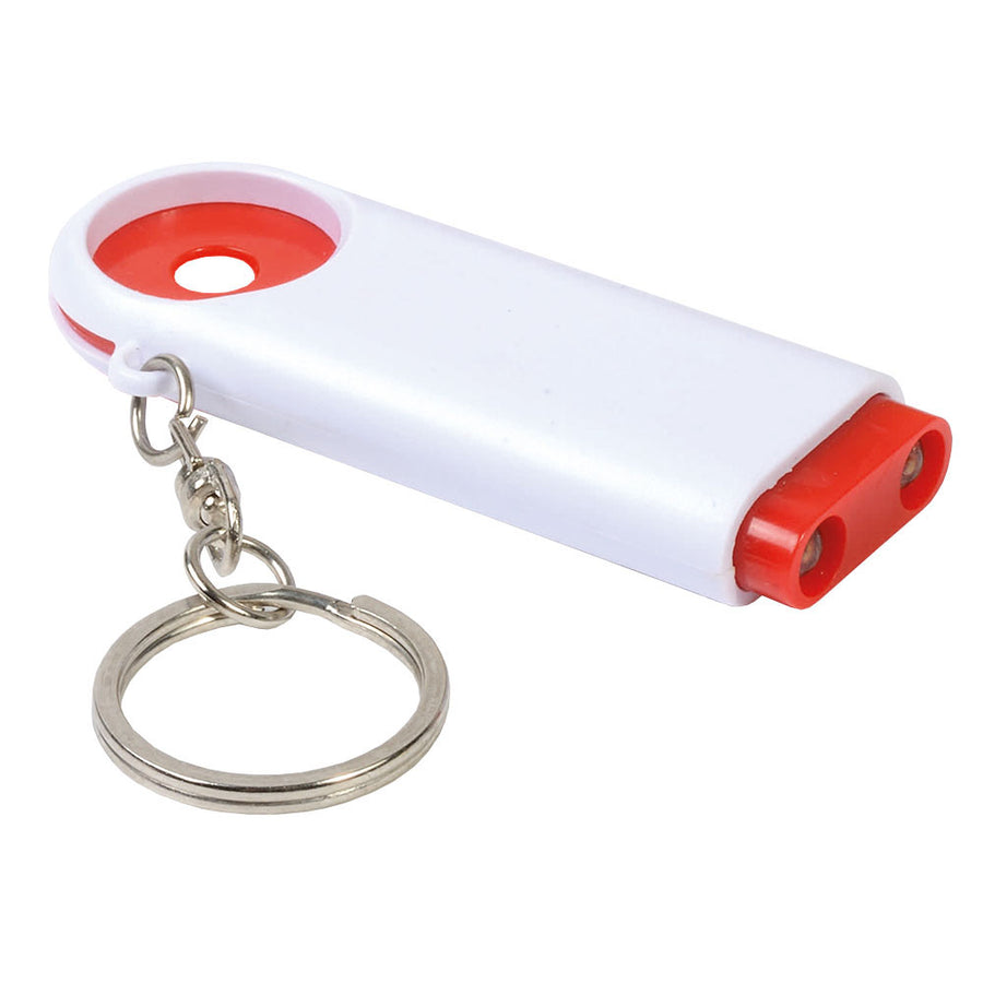 G15902 Portachiavi in plastica con gettone per carrello della spesa e luce a 2 led