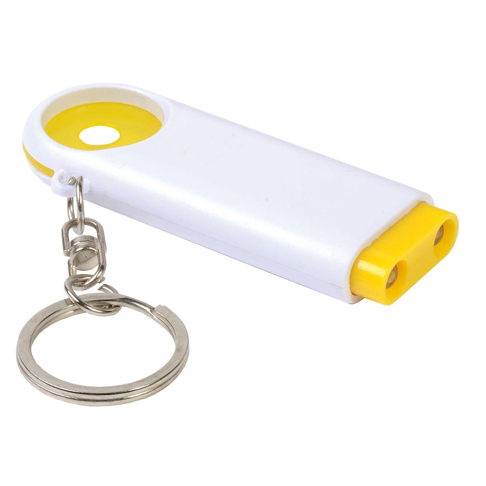 G15902 Portachiavi in plastica con gettone per carrello della spesa e luce a 2 led