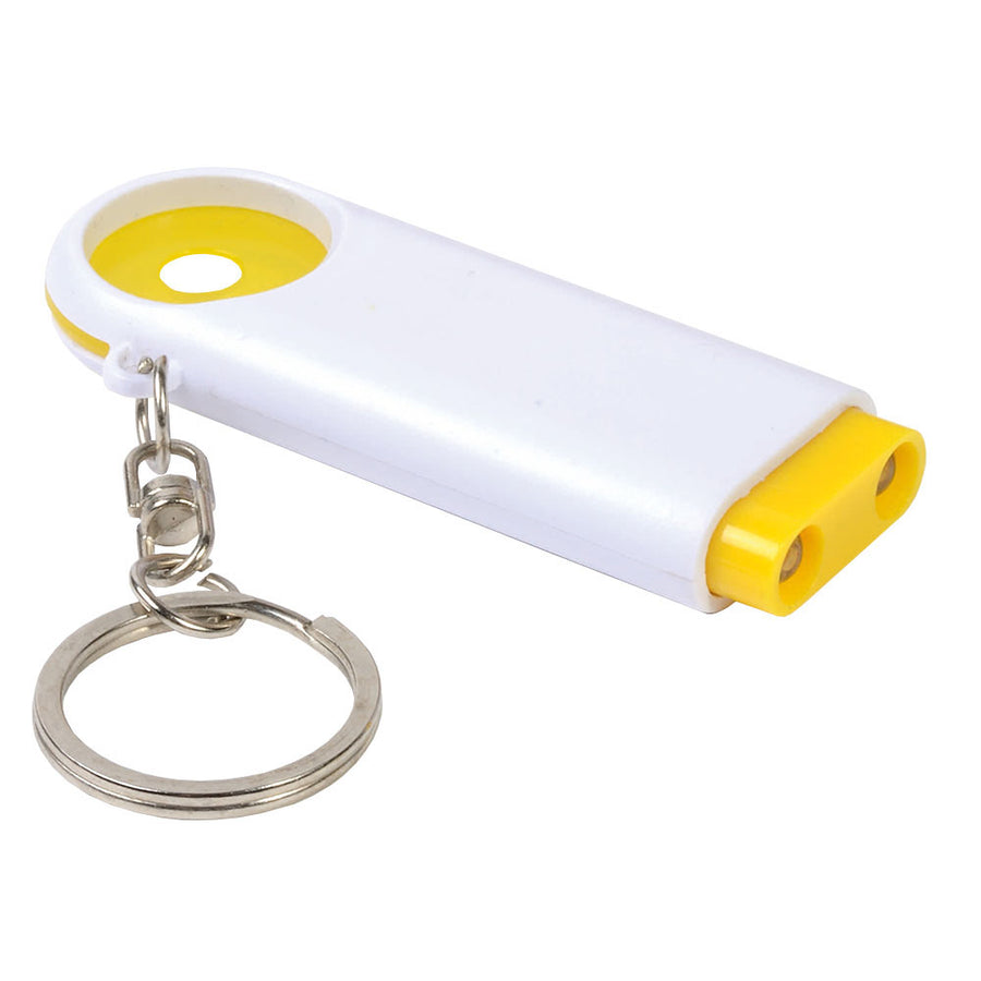 G15902 Portachiavi in plastica con gettone per carrello della spesa e luce a 2 led