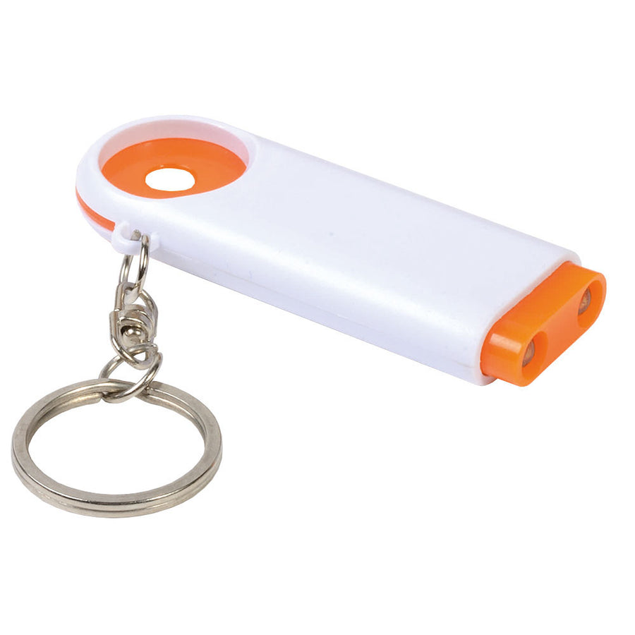 G15902 Portachiavi in plastica con gettone per carrello della spesa e luce a 2 led