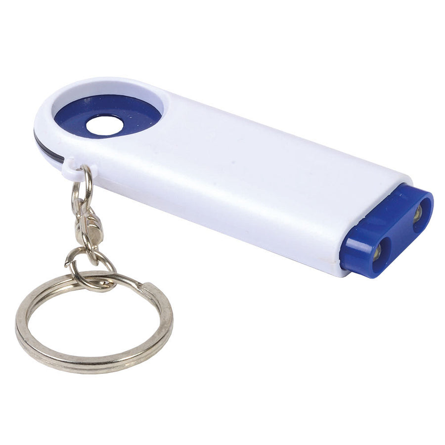 G15902 Portachiavi in plastica con gettone per carrello della spesa e luce a 2 led