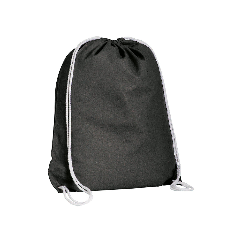 G16134 Zainetto in cotone 135 g/m2 con chiusura a strozzo