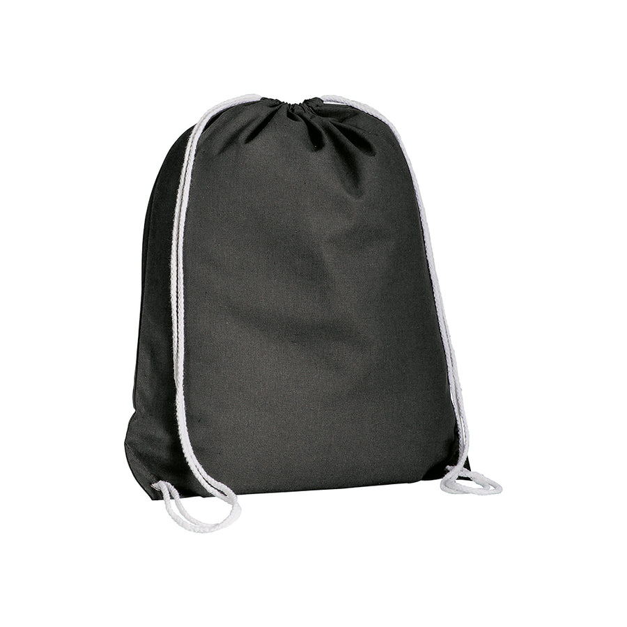 G16134 Zainetto in cotone 135 g/m2 con chiusura a strozzo