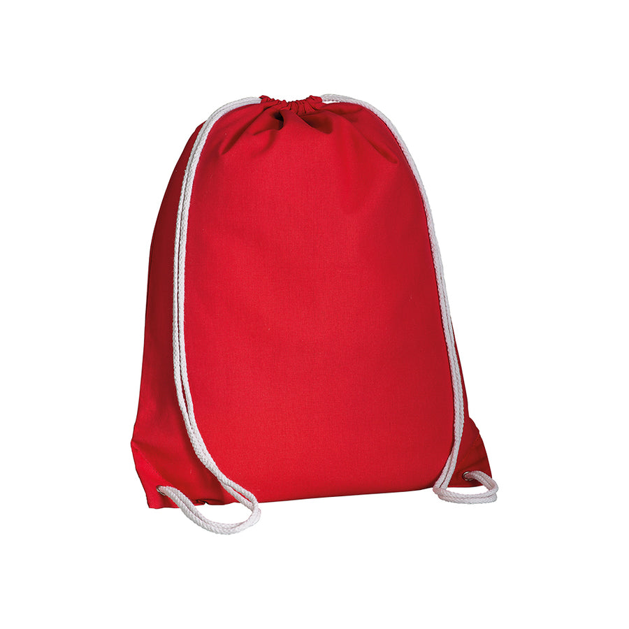 G16134 Zainetto in cotone 135 g/m2 con chiusura a strozzo