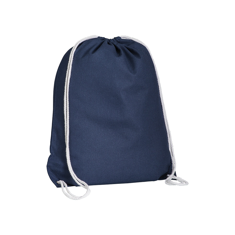 G16134 Zainetto in cotone 135 g/m2 con chiusura a strozzo