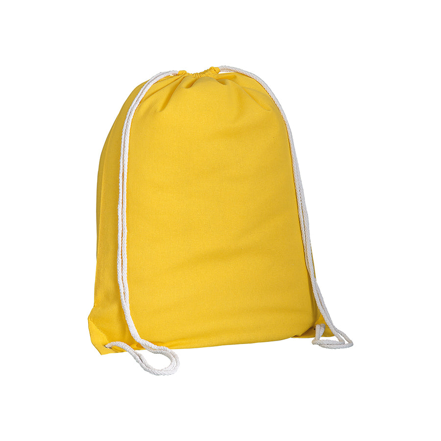 G16134 Zainetto in cotone 135 g/m2 con chiusura a strozzo