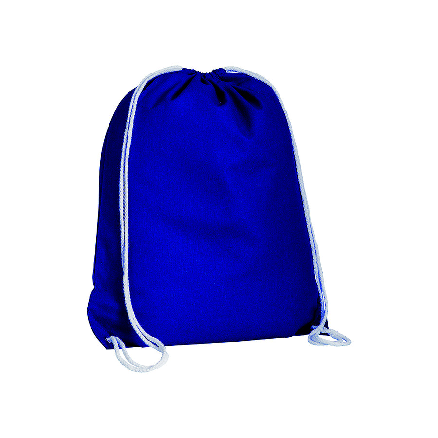 G16134 Zainetto in cotone 135 g/m2 con chiusura a strozzo