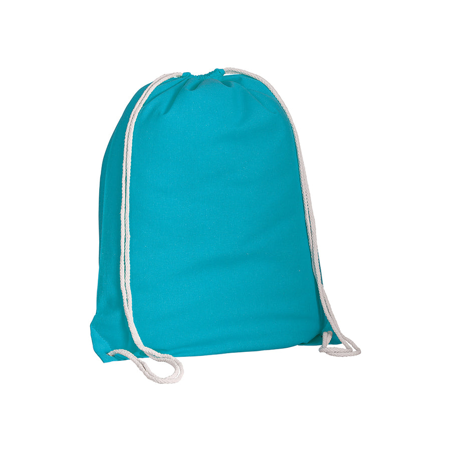 G16134 Zainetto in cotone 135 g/m2 con chiusura a strozzo