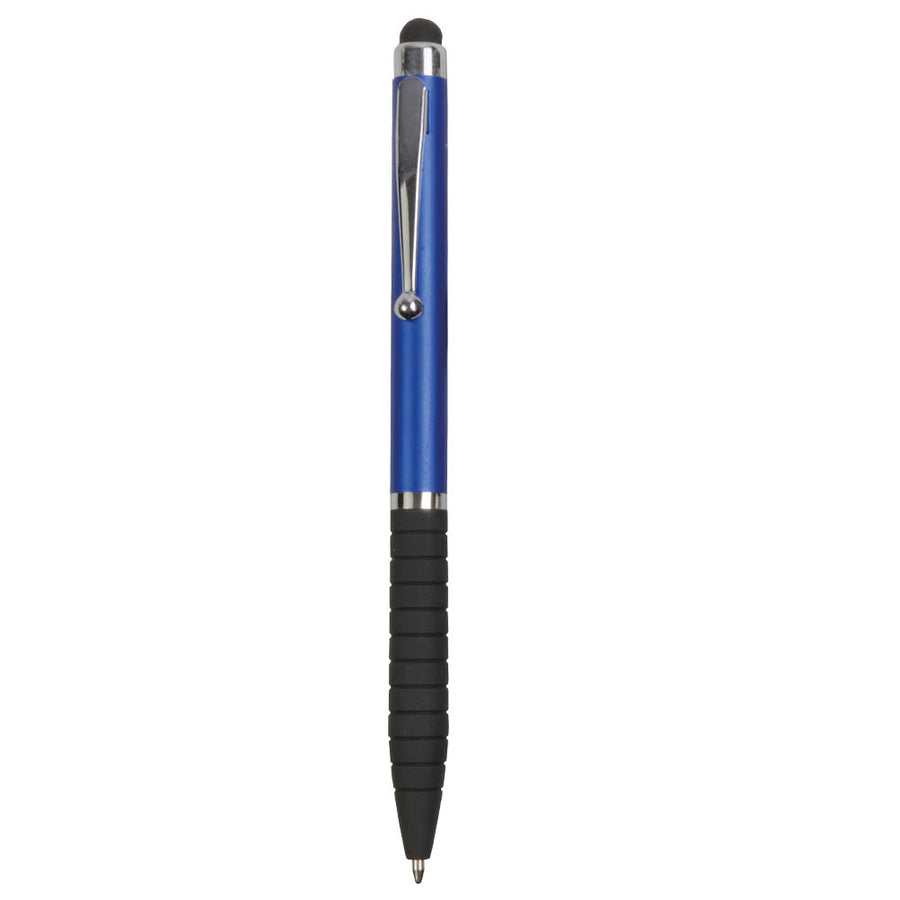 G16808 Penna con impugnatura gommata e gommino per touch screen