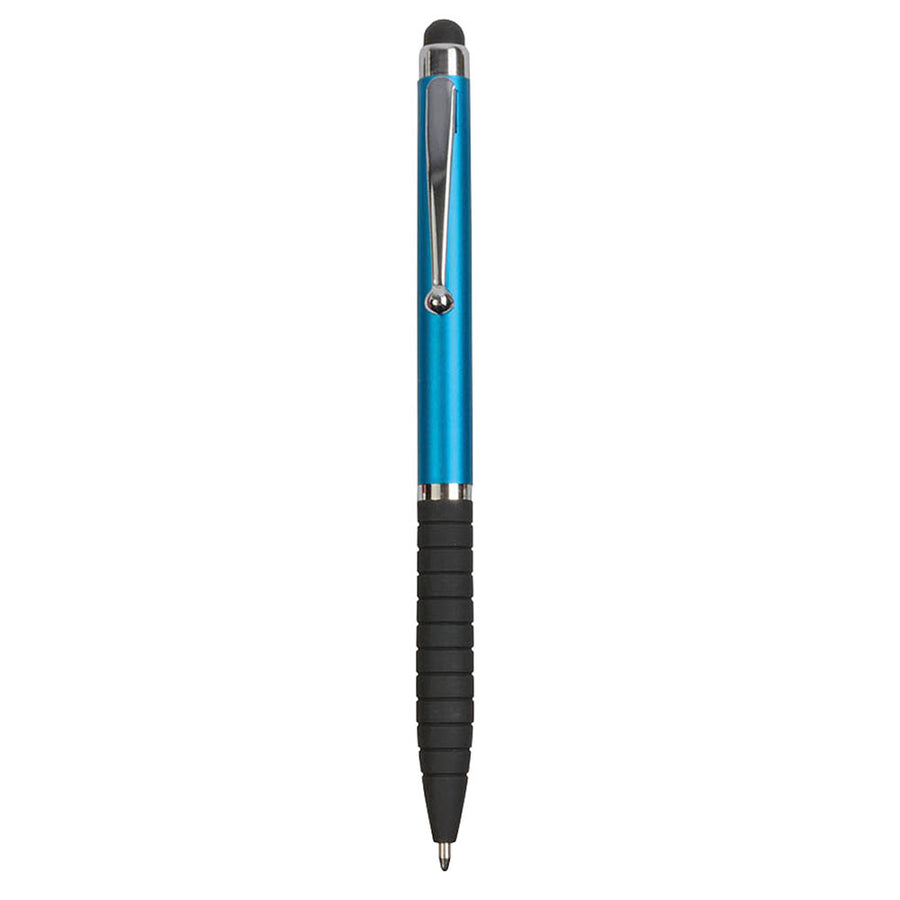 G16808 Penna con impugnatura gommata e gommino per touch screen