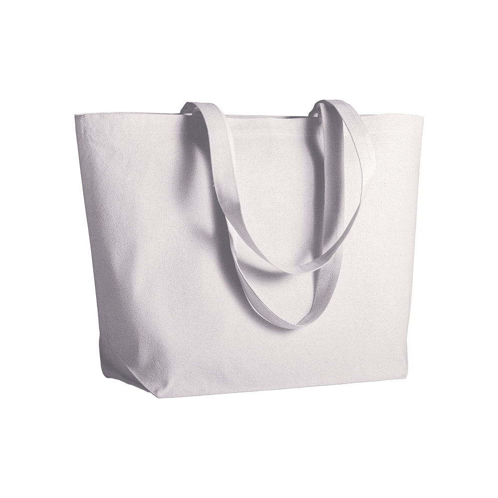G17113PR Shopper con soffietto alla base in cotone 280 gr/m², manici lunghi - effetto whashed