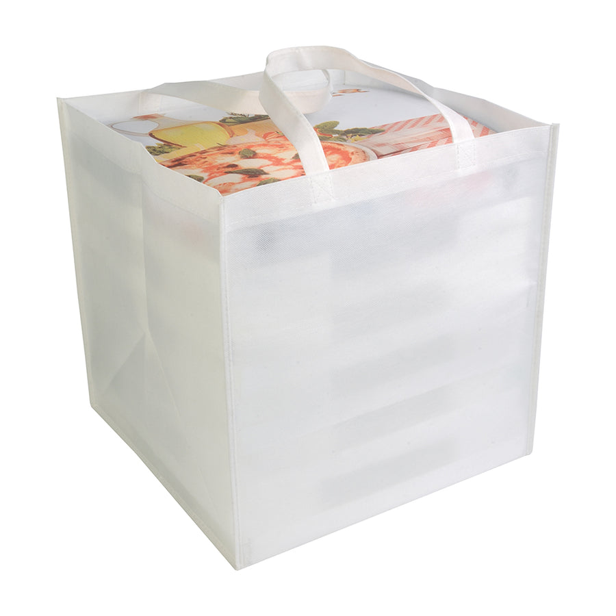 G18105 Shopper in formato cartone da pizza in TNT 80 gr/m²