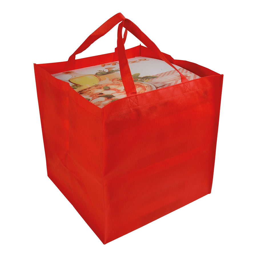 G18105 Shopper in formato cartone da pizza in TNT 80 gr/m²