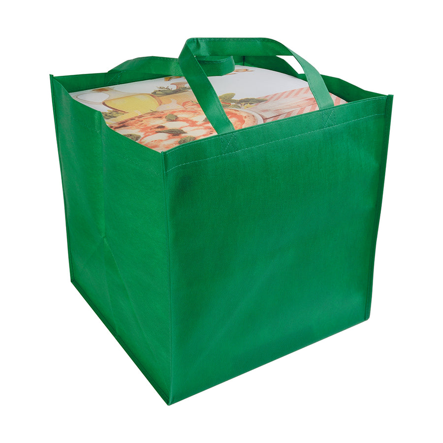 G18105 Shopper in formato cartone da pizza in TNT 80 gr/m²