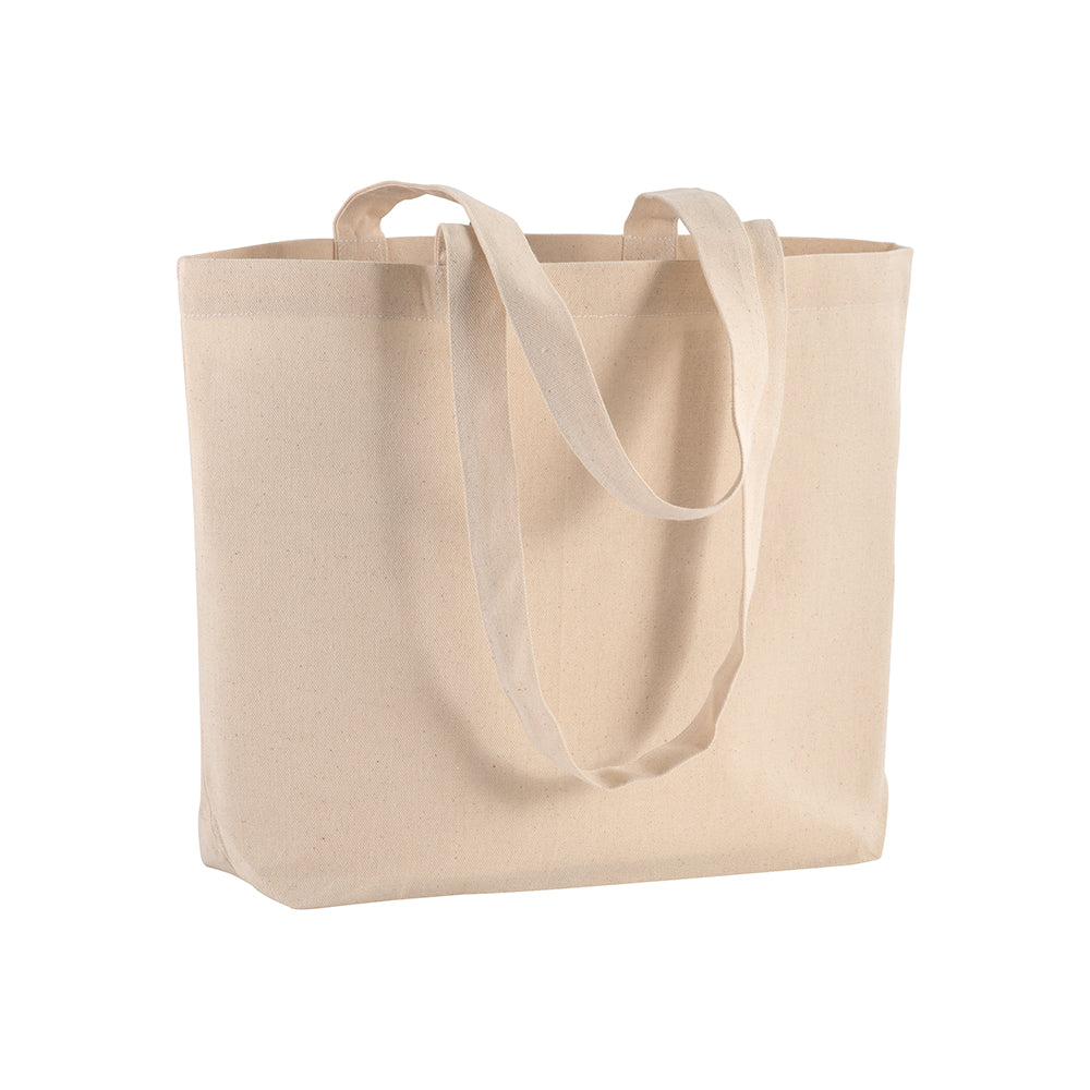 G1810822 Shopper con soffietto alla base in cotone 120 gr/m², manici lunghi