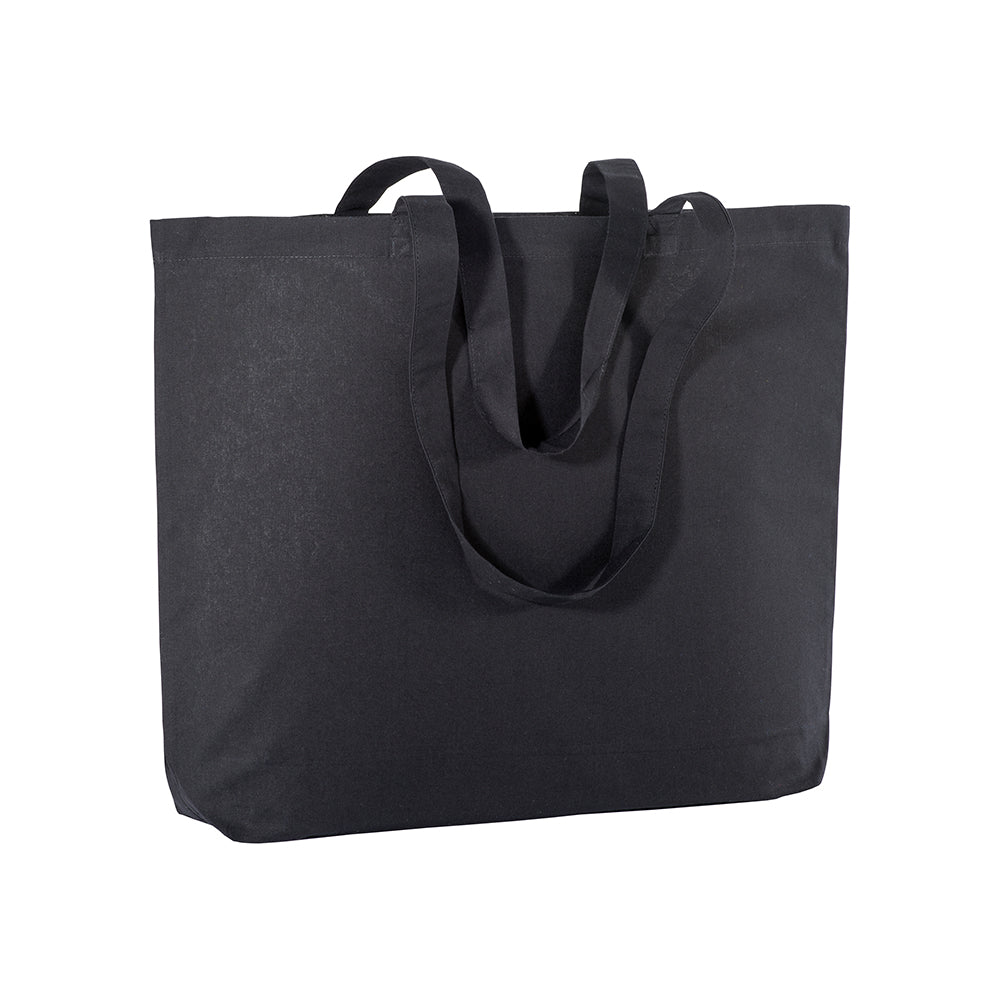 G18109 Shopper con soffietto alla base in cotone 135 gr/m², manici lunghi
