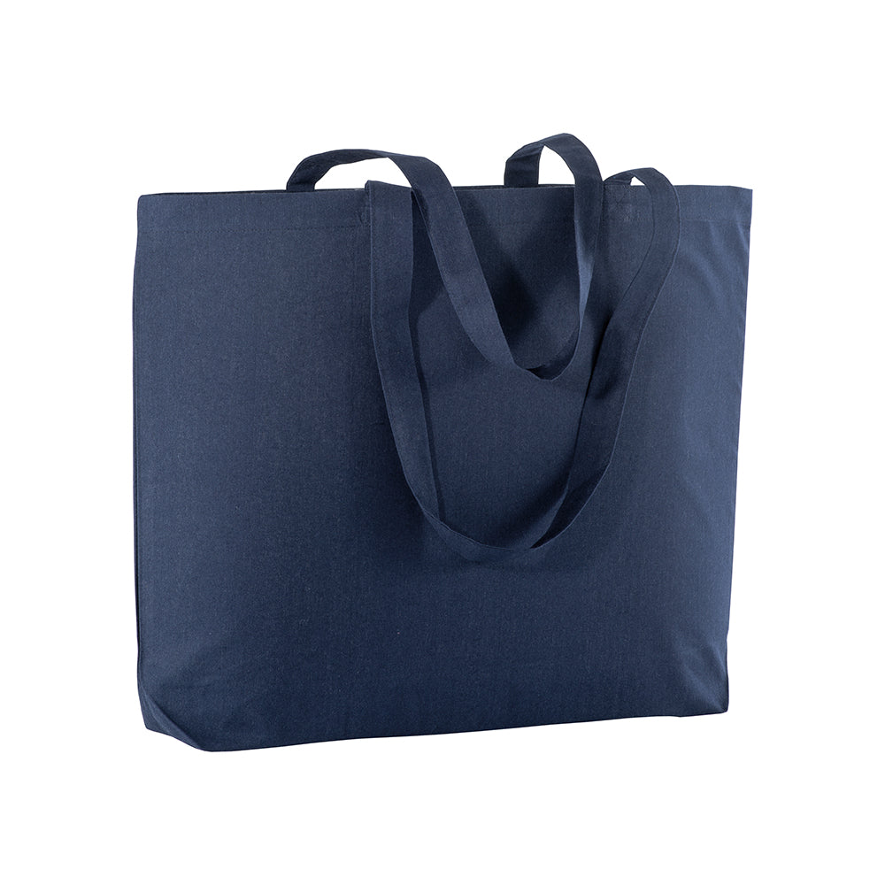 G18109 Shopper con soffietto alla base in cotone 135 gr/m², manici lunghi