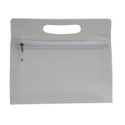 G18141 Beauty in PVC trasparente con chiusura a zip e maniglia