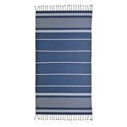 G18423 Telo mare/pareo stile Fouta 100% cotone 580gr con lato in spugna e frange, 90x160 cm