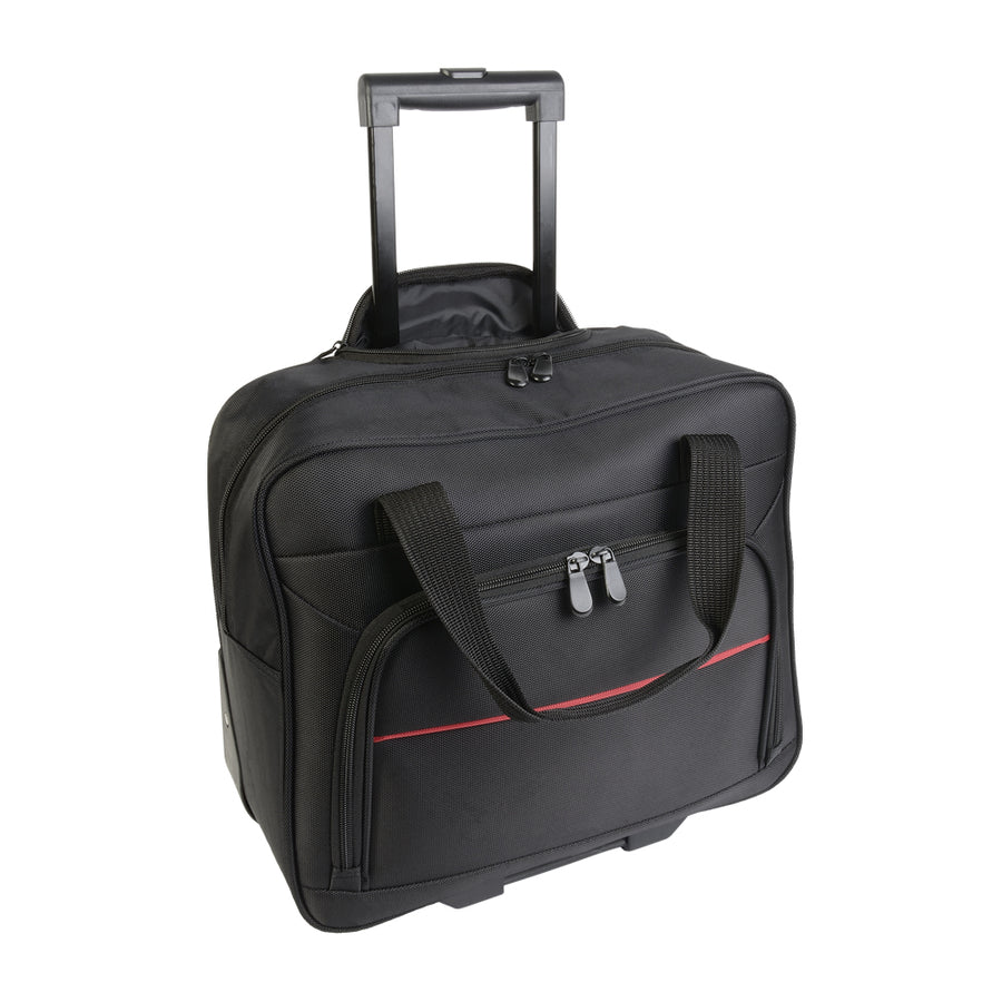 G19104 Borsa trolley porta PC in poliestere 1680D con 2 rotelle e manico estraibile