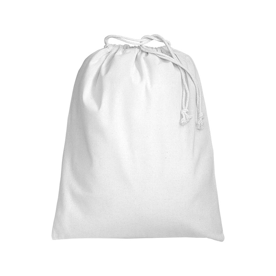 G1911601 Sacchetto in cotone 120 g/m2 con chiusura a strozzo, 40 x 50 cm