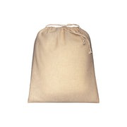 G1911822 Sacchetto in cotone naturale 120 g/m2 con chiusura a strozzo, 25 x 30 cm