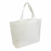 G19134 Shopper con soffietto alla base in TNT termosaldato, manici lunghi