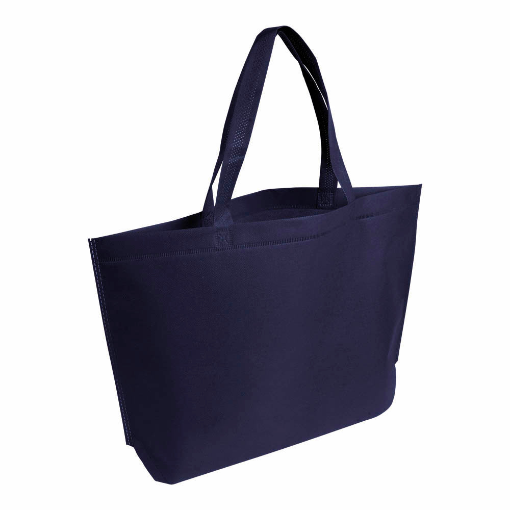 G19134 Shopper con soffietto alla base in TNT termosaldato, manici lunghi
