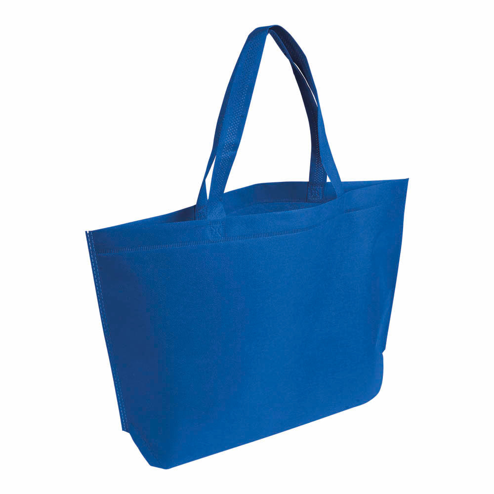 G19134 Shopper con soffietto alla base in TNT termosaldato, manici lunghi