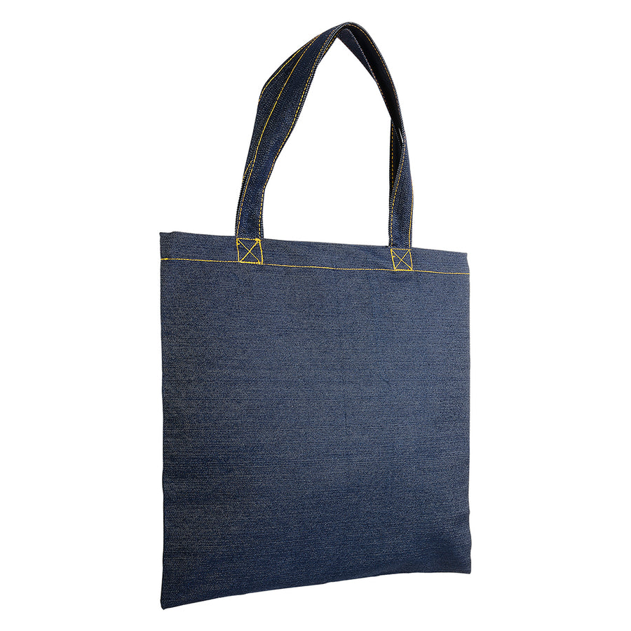 G19155 Shopper in denim (100%XY cotone), manici lunghi
