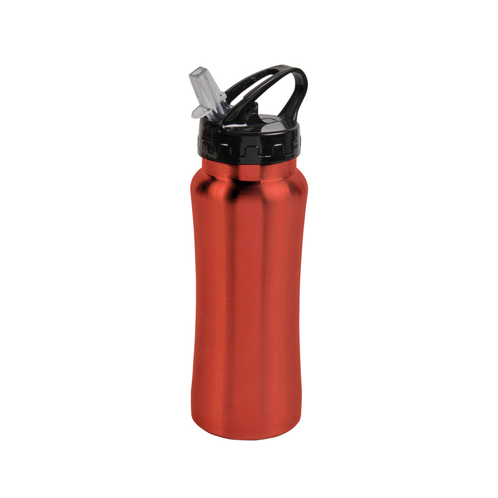 G19415 Bottiglia in acciaio inossedabile (600 ml) con cannuccia estraibile
