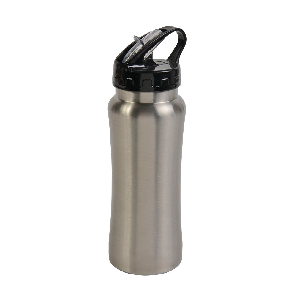 G19415 Bottiglia in acciaio inossedabile (600 ml) con cannuccia estraibile