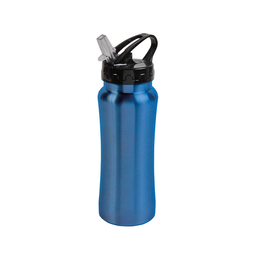 G19415 Bottiglia in acciaio inossedabile (600 ml) con cannuccia estraibile