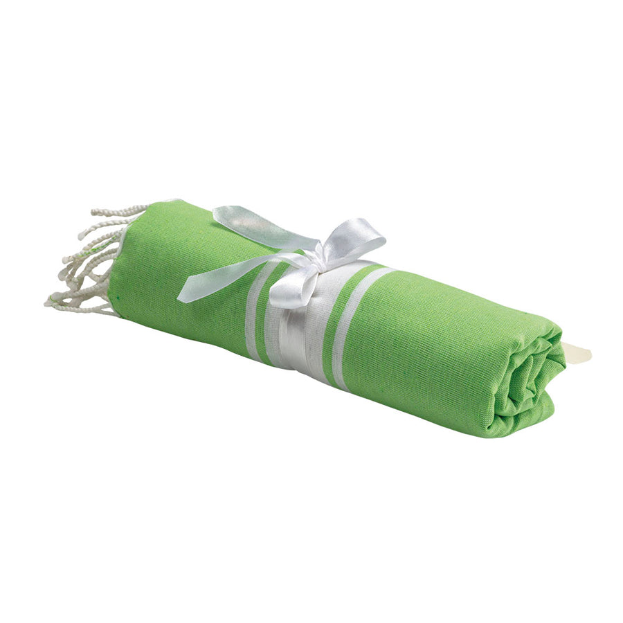 G19423 Telo mare/pareo stile Fouta 90% cotone 10% poliestere con frange