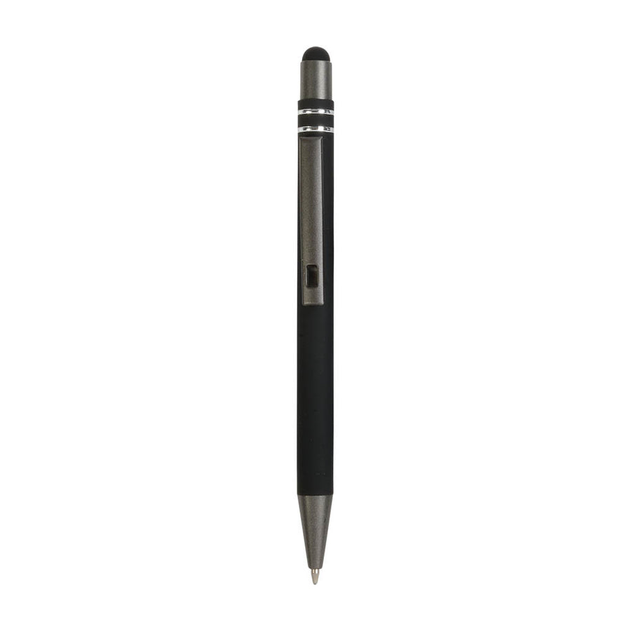 G19820 Penna a scatto in alluminio gommato