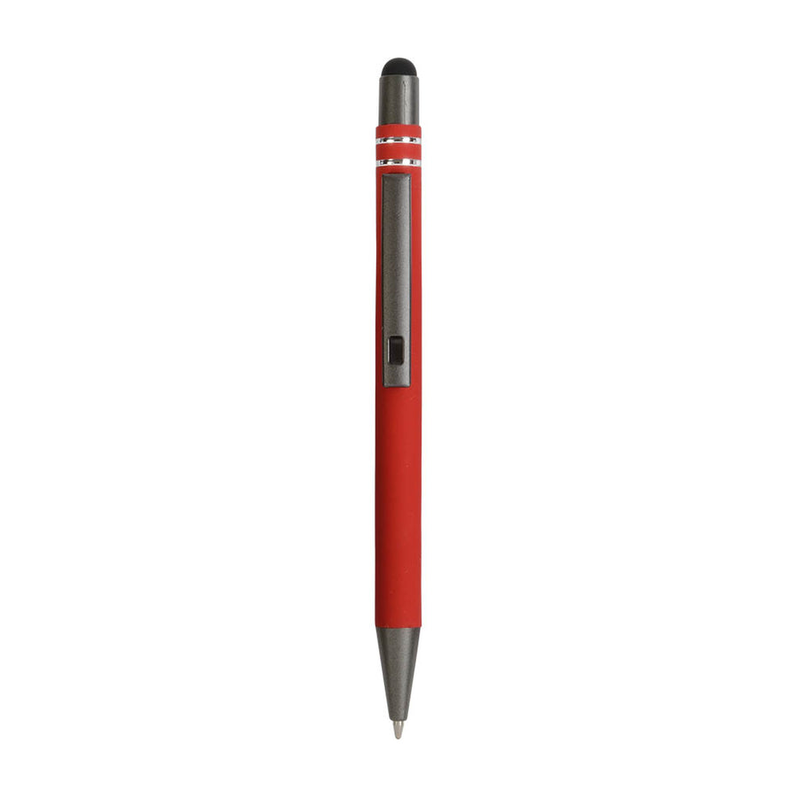 G19820 Penna a scatto in alluminio gommato