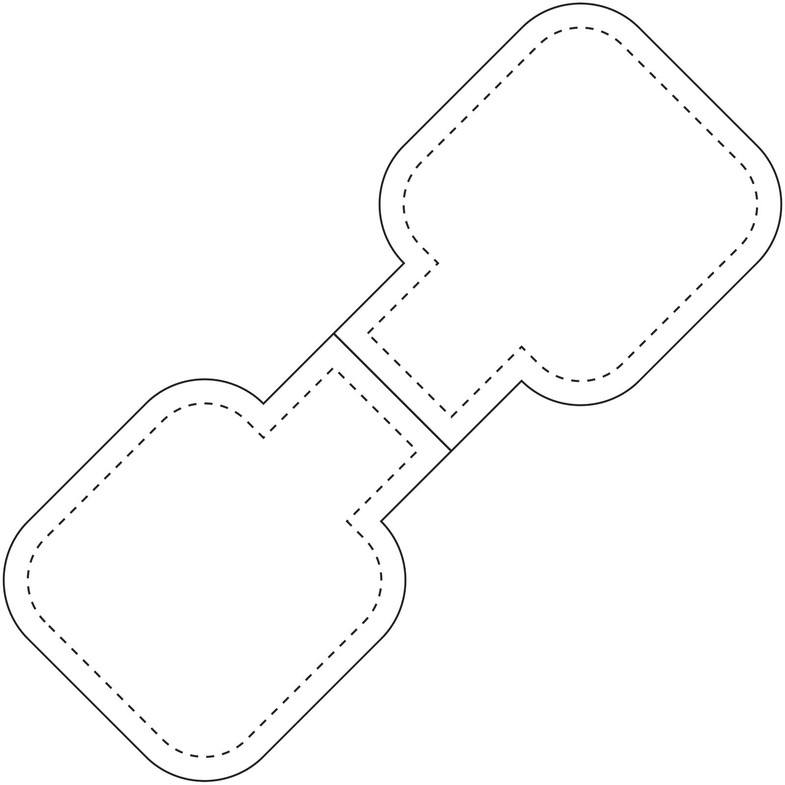 G1PR066 Calamita catarifrangente quadrata in TPU RFX™