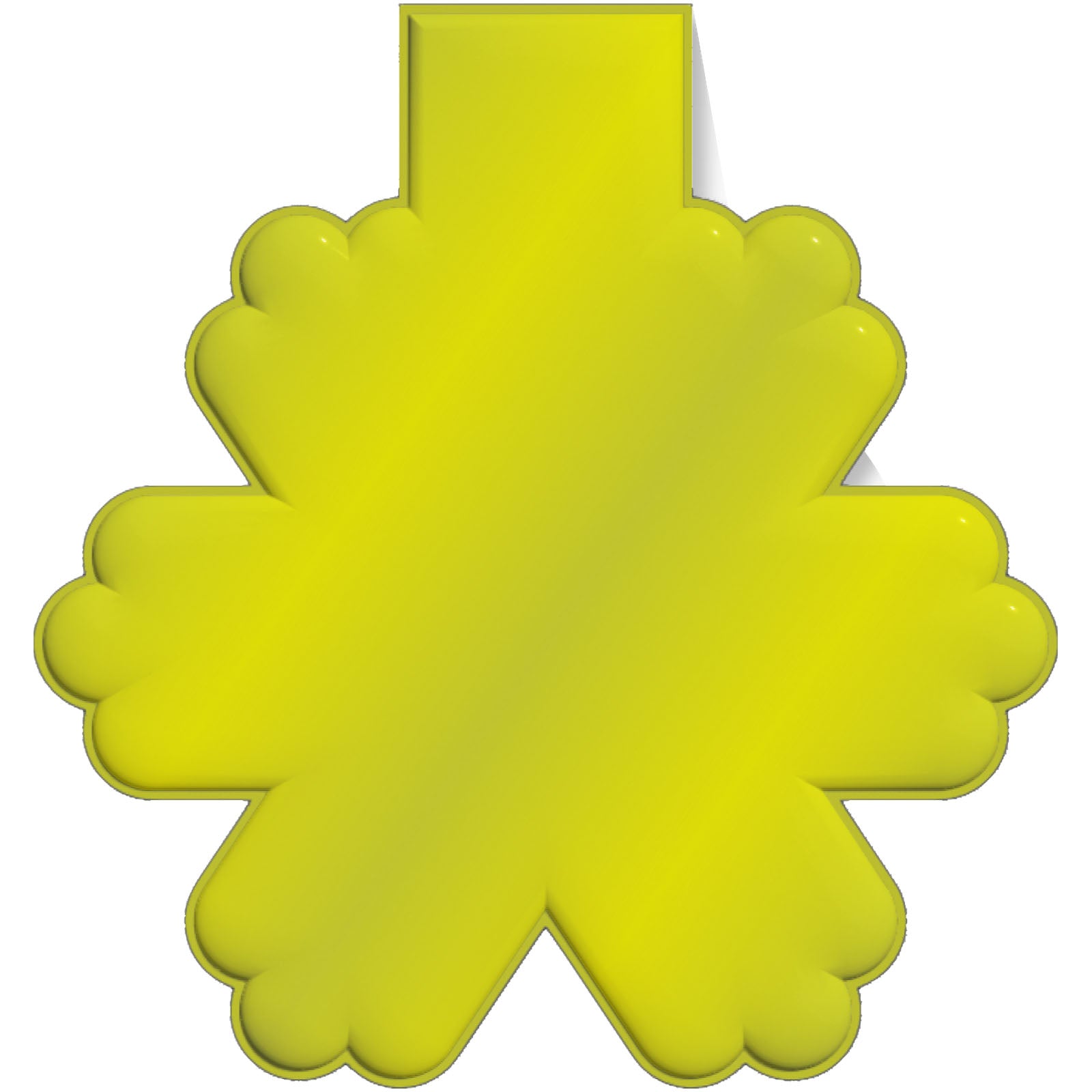 G1PR067 Calamita catarifrangente a forma di fiocco di neve in PVC RFX™