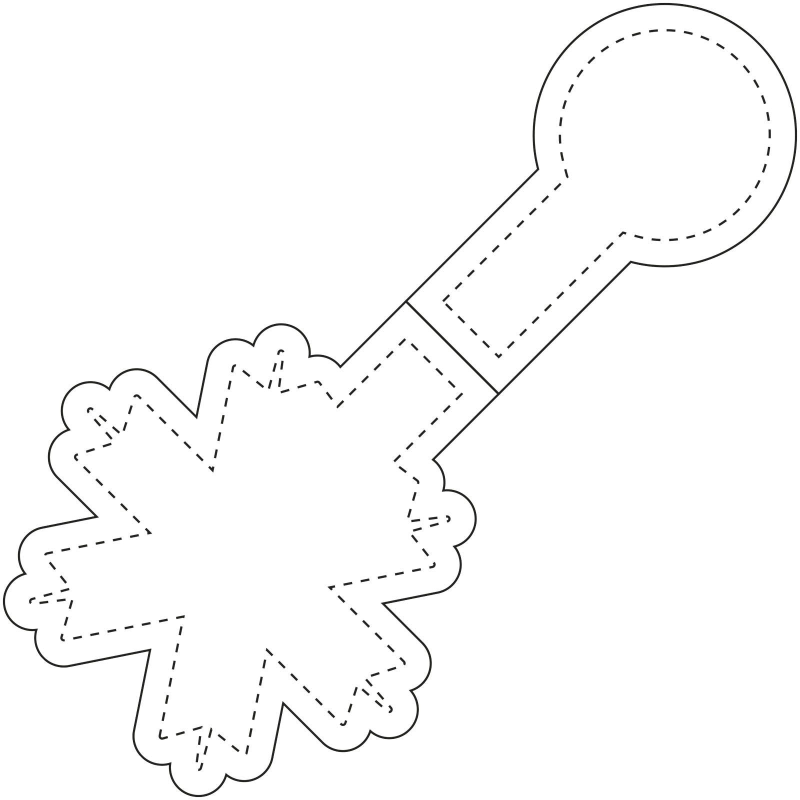 G1PR068 Calamita catarifrangente a forma di fiocco di neve in TPU RFX™