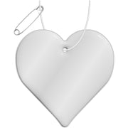 G1PR090 Gancio catarifrangente a forma di cuore in PVC con catenella RFX™