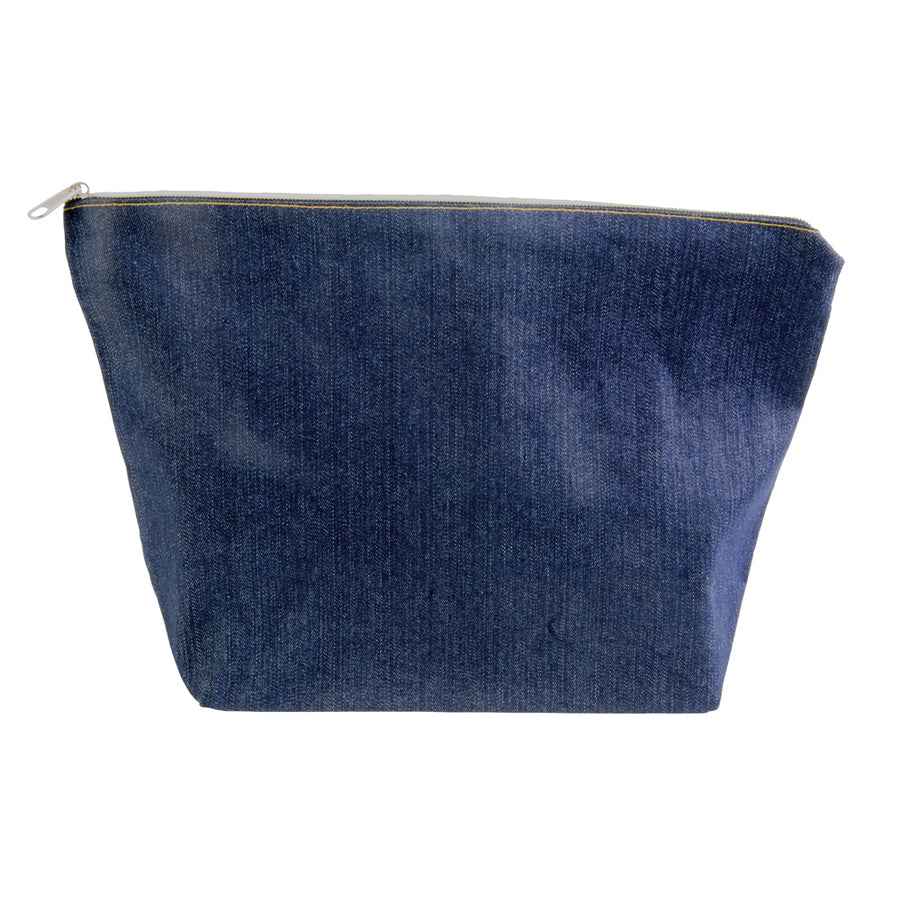 G20103 Beauty case in denim (100%XY cotone) con chiusura zip